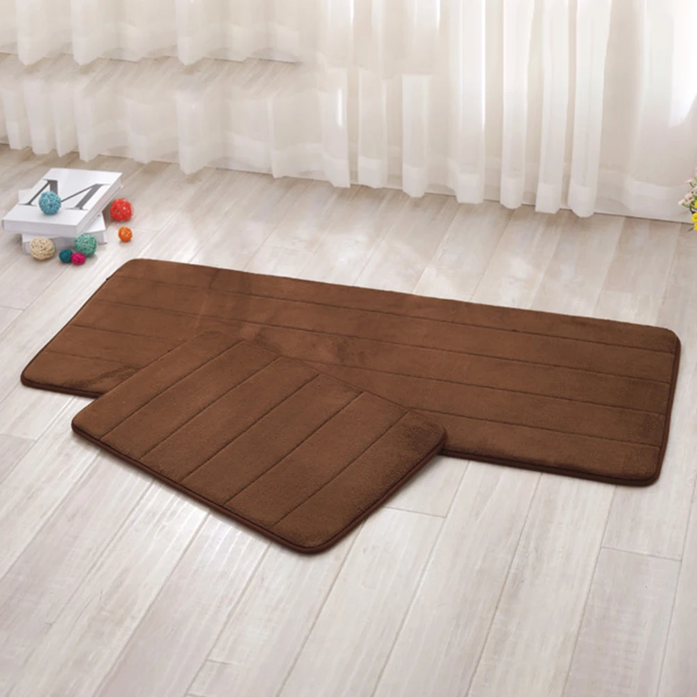 

50 X80cm Large Memory Foam Door Mat Rugs Area Bath Mats for Bathroom Floor
