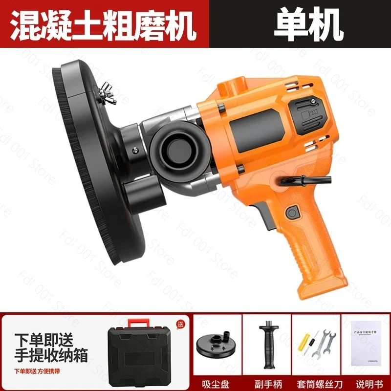 Concrete Grinder Cement Block Grinder Wall Planer Multi-Function Rough Grinder Polishing Machine High-Power Concrete