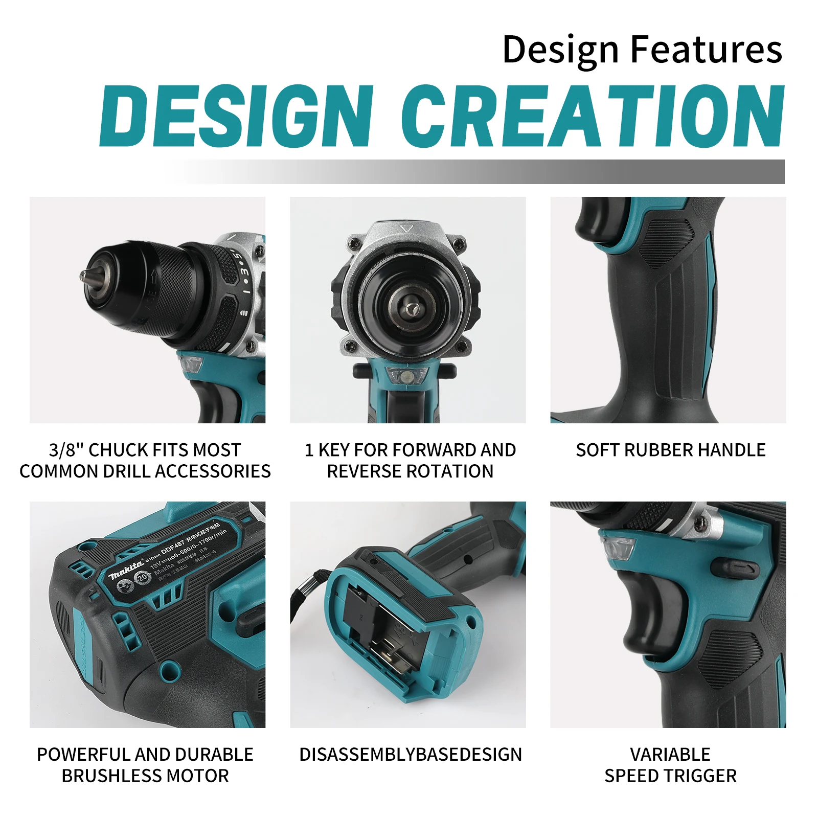 Makita DDF487 18V Cordless Dri - Makita Drill Ddf484 评论和价格