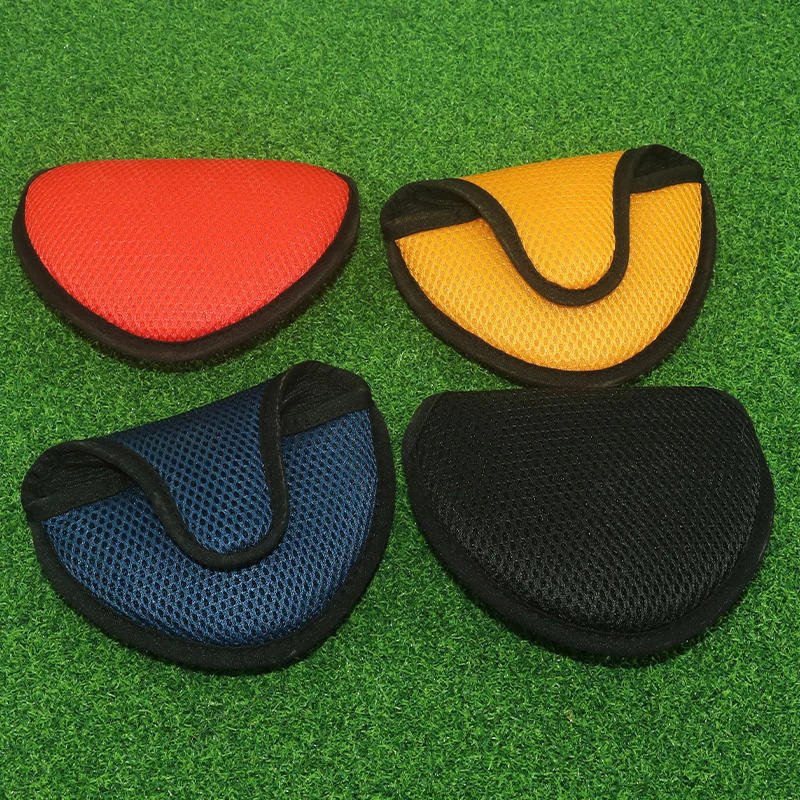 Breathable Half-Circle Golf Putter Cover with Magic Tape Closure- Swing for Practice & Competition, Compatible with Most Putters