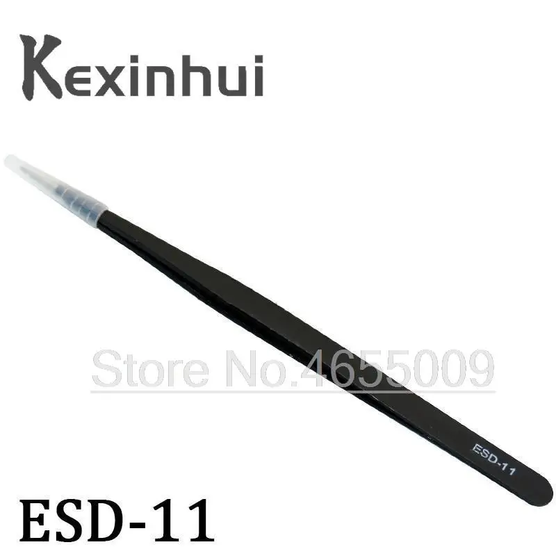 1.5mm Industrial Tweezers Kit Anti-Static Stainless Steel Tweezer Set Repair Tools ESD-10 11 12 13 14 ESD-15 integrated circuit