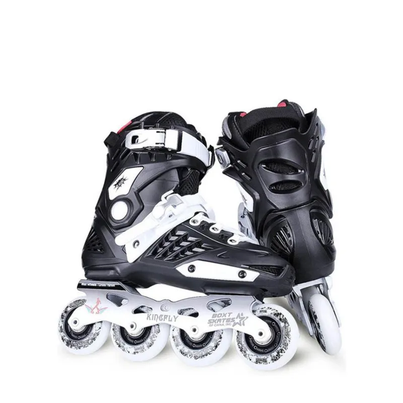 Inline Roller Skates Slalom Slide Adult Kids Inline Skating Shoes 85A Rubber Wheels for Asphalt Road Street FSK Skating