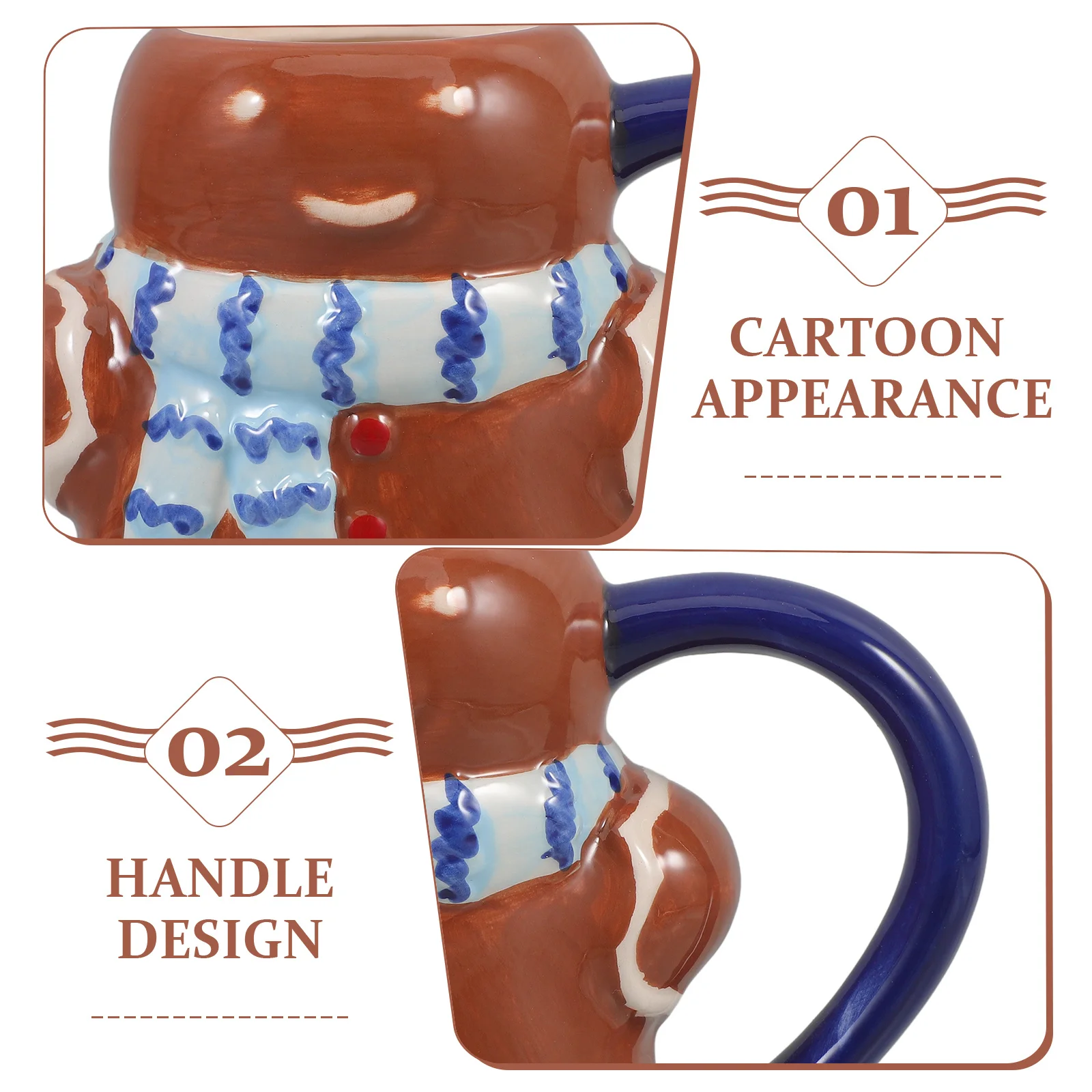 

Christmas Coffee Mug Ceramic Water Cup Creative Design Suitable for Various Occasions Gift Idea for Loved Ones