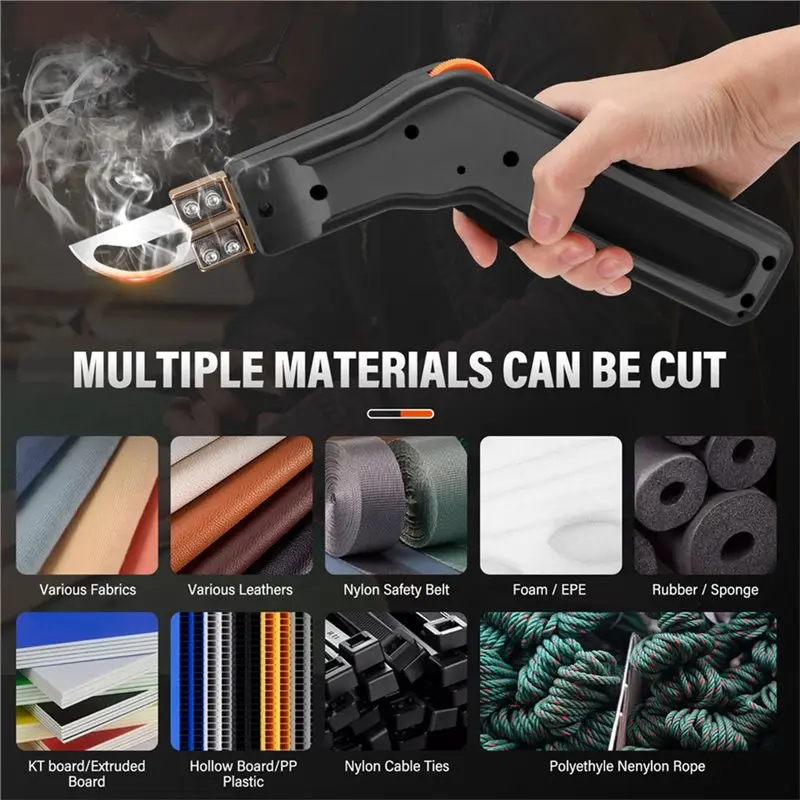 @@AB07 Hot Use 300W Hot Knife Foam Cutter 0-600℃ Rope Cutter With Cooling System Styrofoam-Cutter Electric With 3 Blade, EU