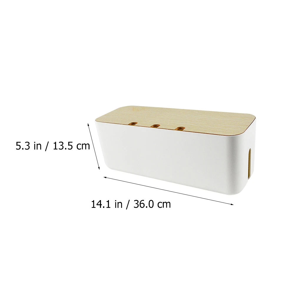 

1pc Power Cord Storage Box Cable Organizer Hub Case Socket Box Wire Arrangement Heat Dissipation Detachable Cover Insulation