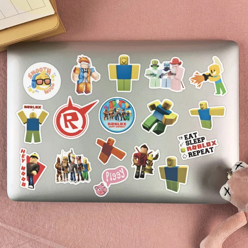 53 قطعة/المجموعة ROBLOX ملصقات قوس قزح أصدقاء الكتابة على الجدران الديكور المحمول التزلج خزانة الأمتعة ملصق مضاد للمياه هدية حفلة
