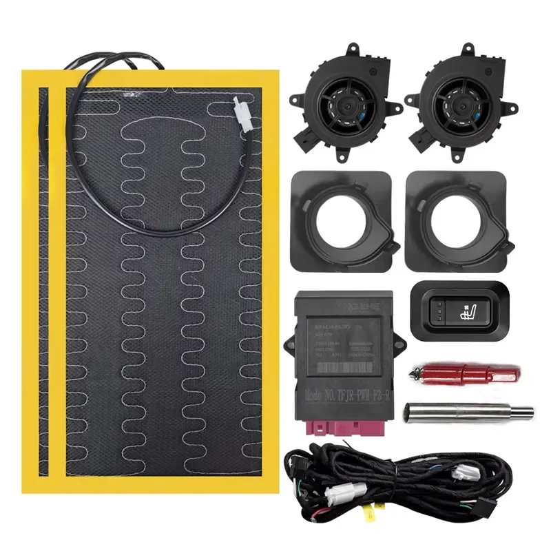 Universal 12V Car Seat Ventilation Heating System Two in One Cooling Pad Cushion Set Auto Interior Accessories Cooler Fan 12V