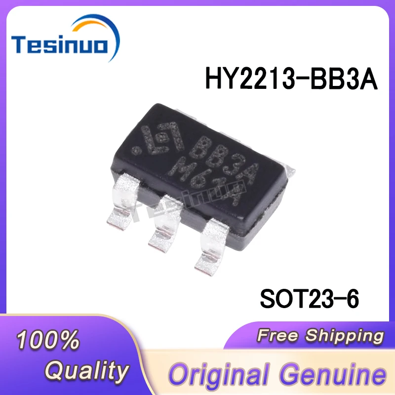 (10 шт.) Новый оригинальный HY2213-BB3A HY2213 Трафаретная печать BB3A SOT23-6 Защитный чип для литиевой батареиВ наличии