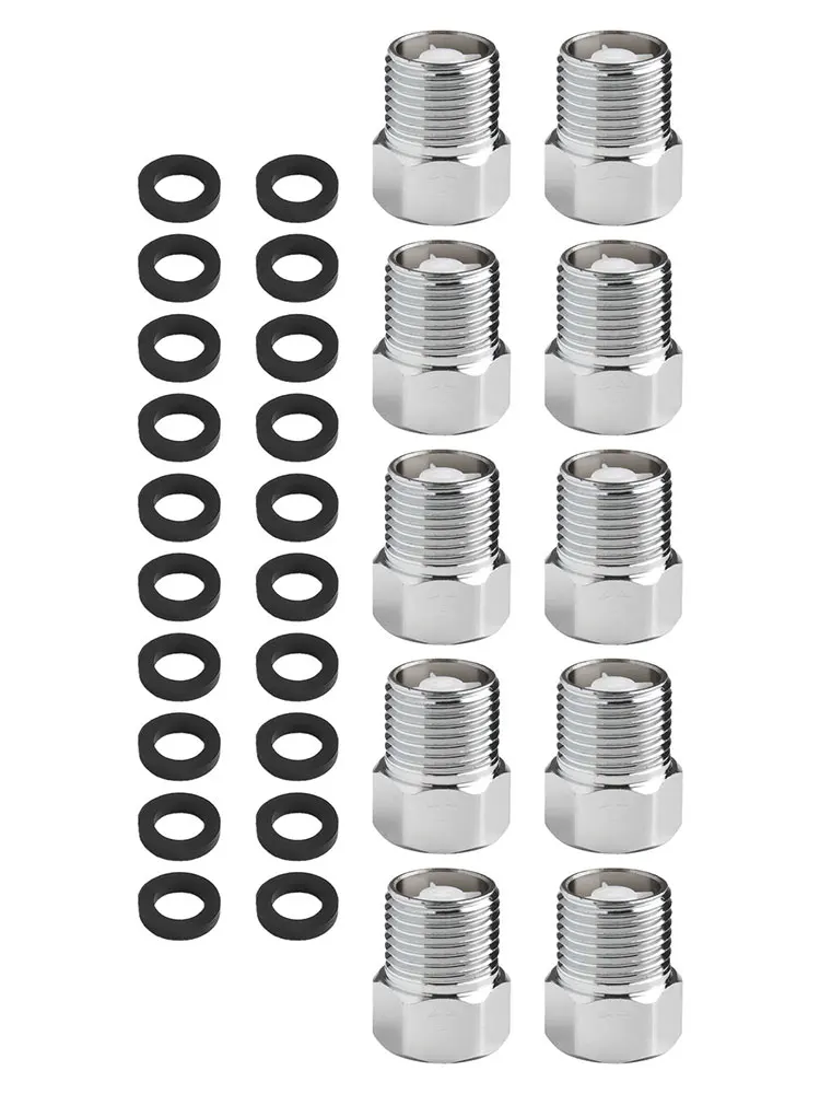 Toilet Plumbing Check Valve for g12 Stainless Steel One Way Valve with Internal Flow and External Threaded Connection Pack of 10