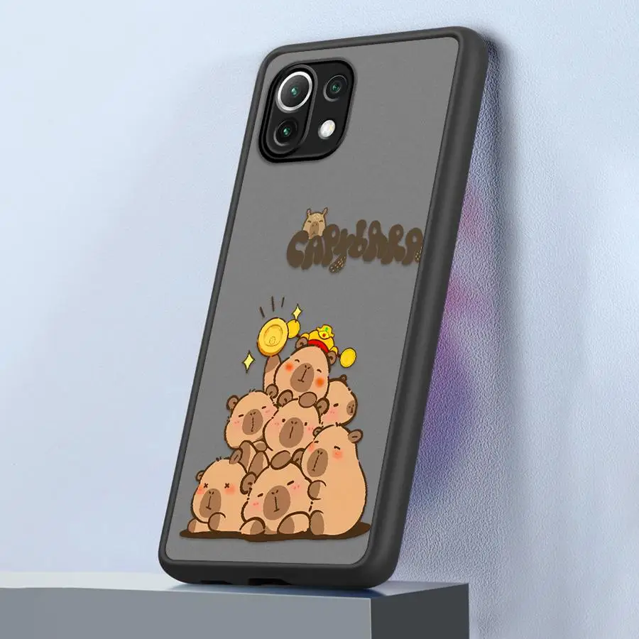 Casing Ponsel untuk Xiaomi Mi 11 Lite 11T 12X 12T 11T Pro Sampul Lembut Caypabara Bahagia Lucu