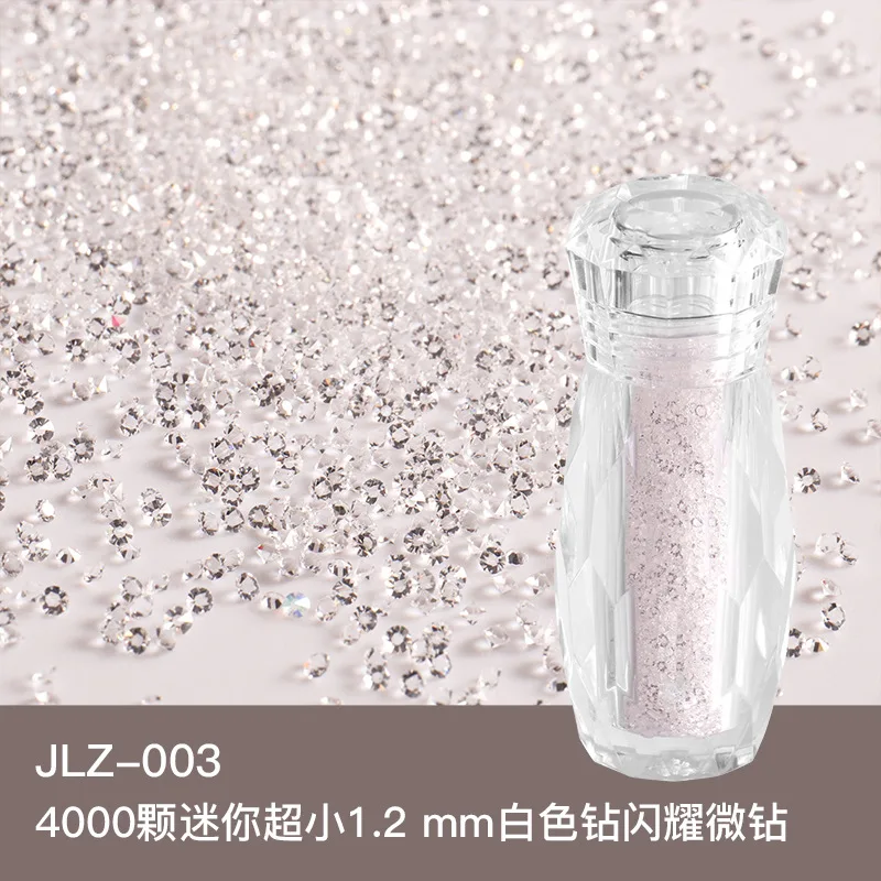 4000 Stuks/Pot Nagel Glazen Kralen Diamanten Kristallen Steentjes Glitter Mini Nail Micro Stenen Diy Manicure Glanzende Kralen