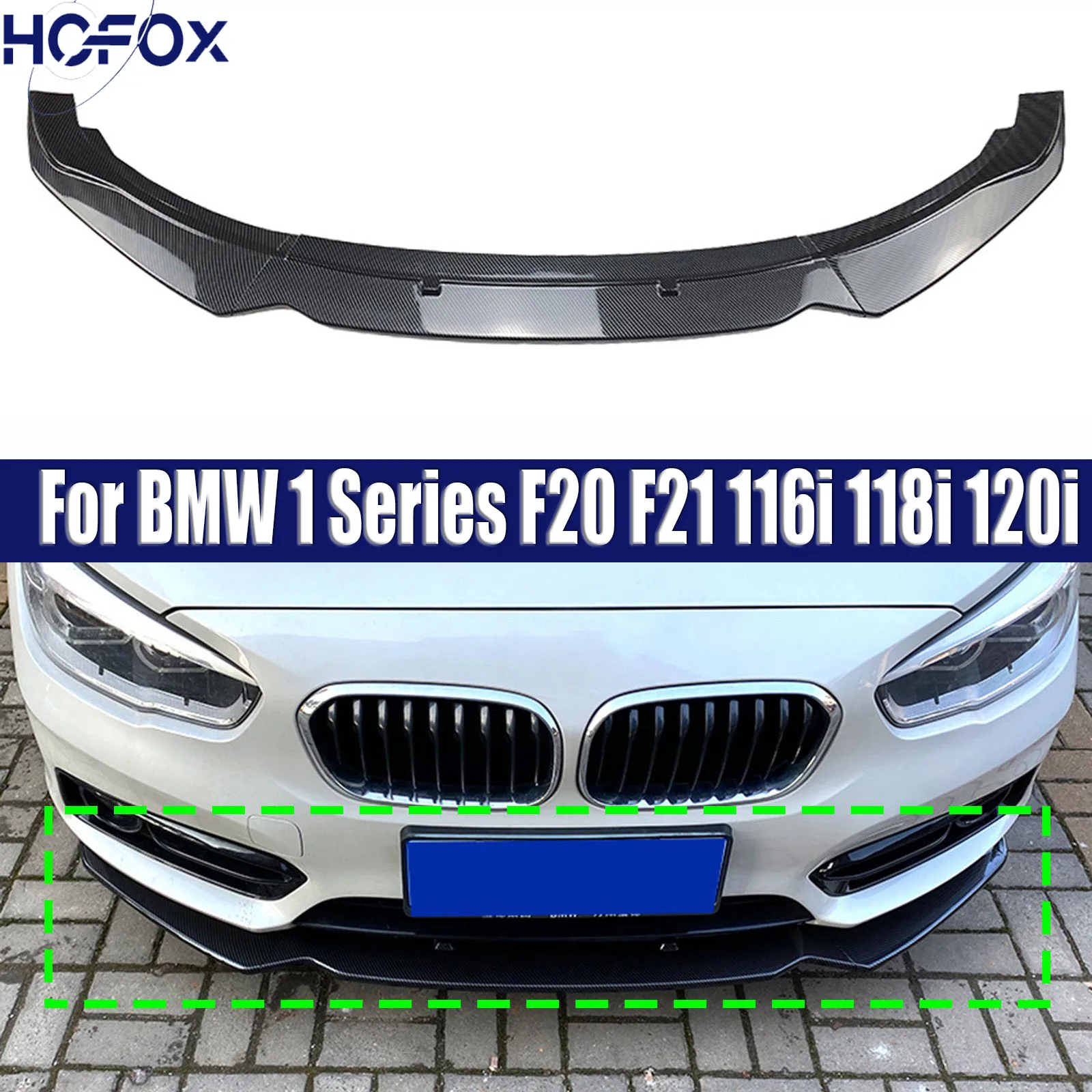 

Front Bumper Lip Splitter Spoiler Guard Protector for BMW 5 Series G30 525i 530i 2017-2020
