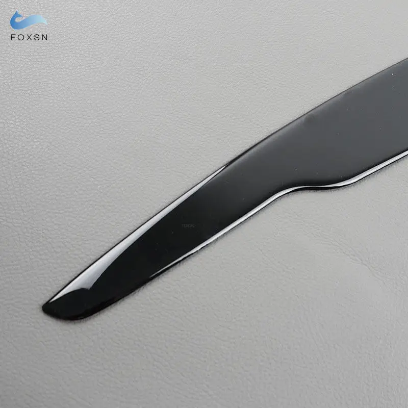 For VW Passat B6 3C 2005 2006 2007 2008 2009 2010 Car Exterior Accessories Piano Black Headlight Eyebrow Eye Lid Cover Sticker