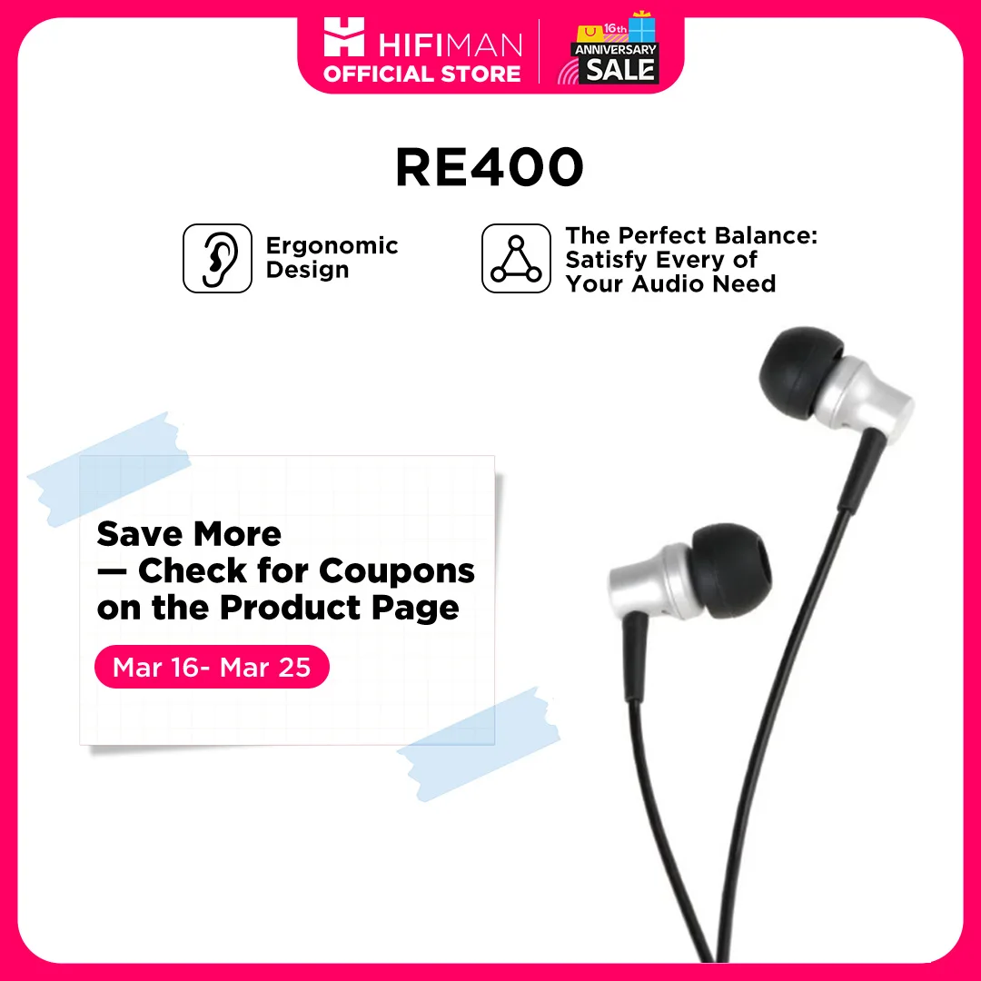HiFiMan RE-400 In-Ear Earphones