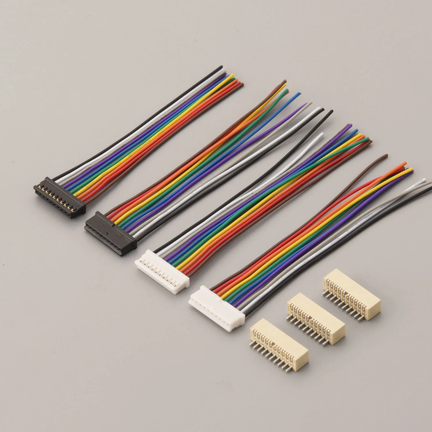 5PCS  0.8 1.0 1.25 Pitch Internal External Wire Harness Custom Terminal Cable Wiring Loom