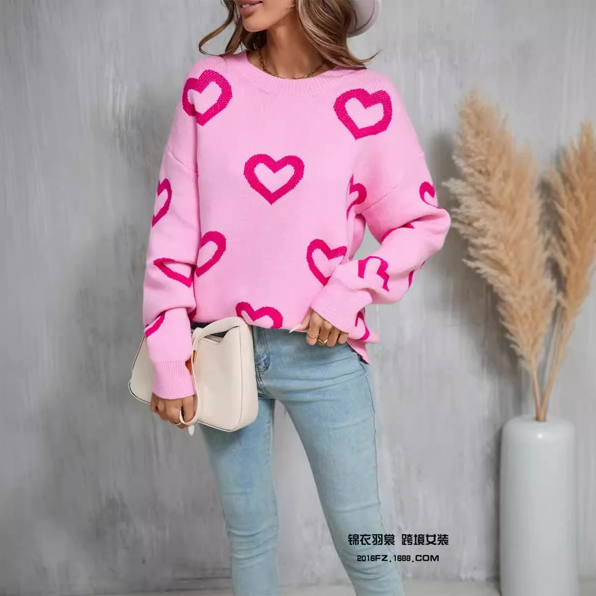 

Sweaters Jumpers Pullovers Womens Sweater Ladies Knitted Beautiful Pleated Back Winter BF Y2K Work Business Professional Simple