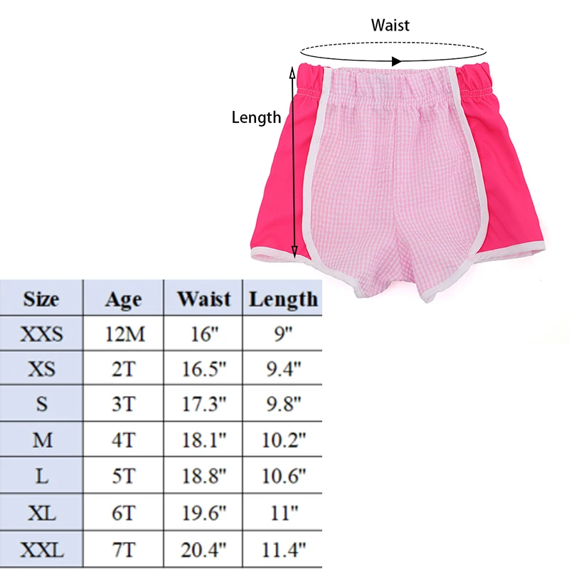 Seersucker-Shorts d\'athlétisme pour filles, culottes de course légères pour adolescentes, pantalons de sport actifs à séchage rapide pour enfants