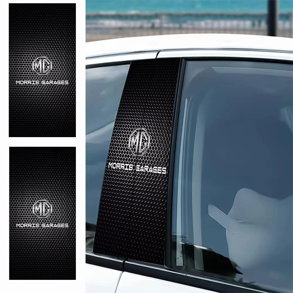 2 Stück Auto-Aufkleber B-Säulen-Dekorationsabdeckungen für Morris MG HS EHS Phev ZS MG3 MG5 MG6 MG7 GT ZR RX5 ZT RX8