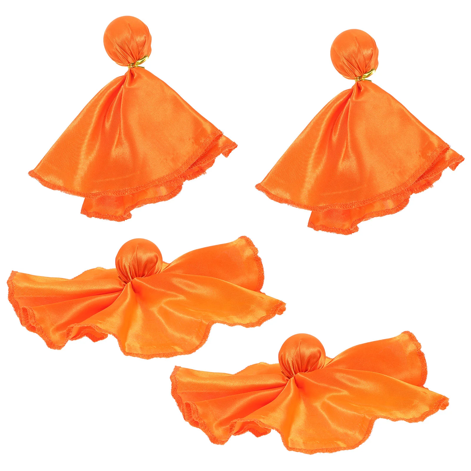 4 Pcs Football Penalty Flag Flags Small Banner Tossing Accessory Nylon Soccer for Referee Party Supplies
