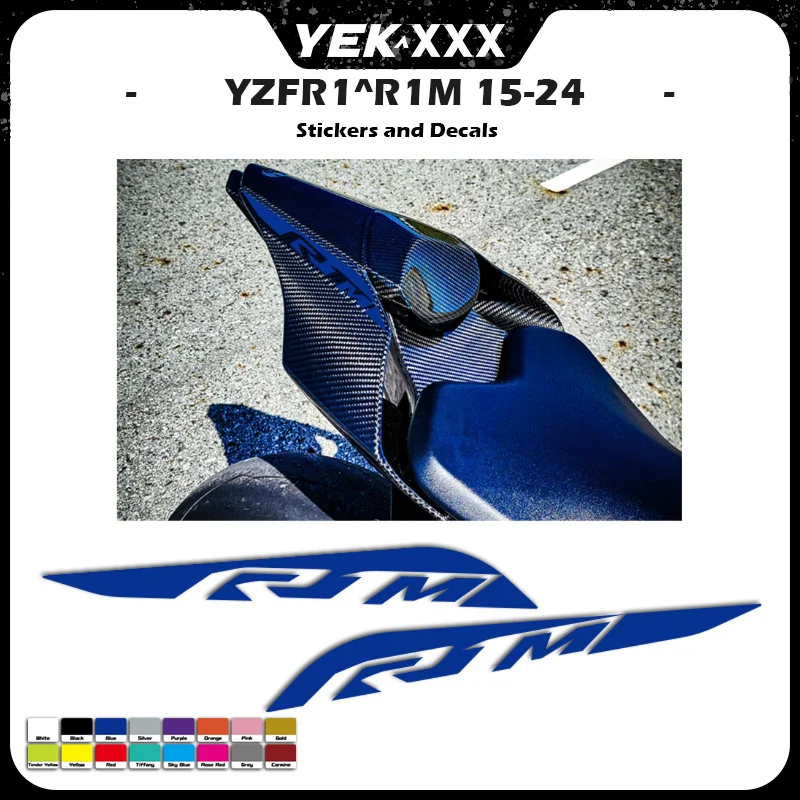 

New For Yamaha YZF R1M YZF1000 R1M R1 Rear Shell Fairing Decal Stickers 2015 2016 2017 2018 2019 2020 2021 2022 2023 2024