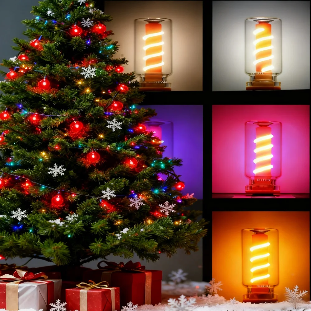 سيارة الداخلية مصباح لتهيئة الجو 5 فولت USB LED دوامة خيوط اللمس يعتم لمبة 1 واط ليلة ضوء التخييم المتوهجة إضاءة ديكوريّة