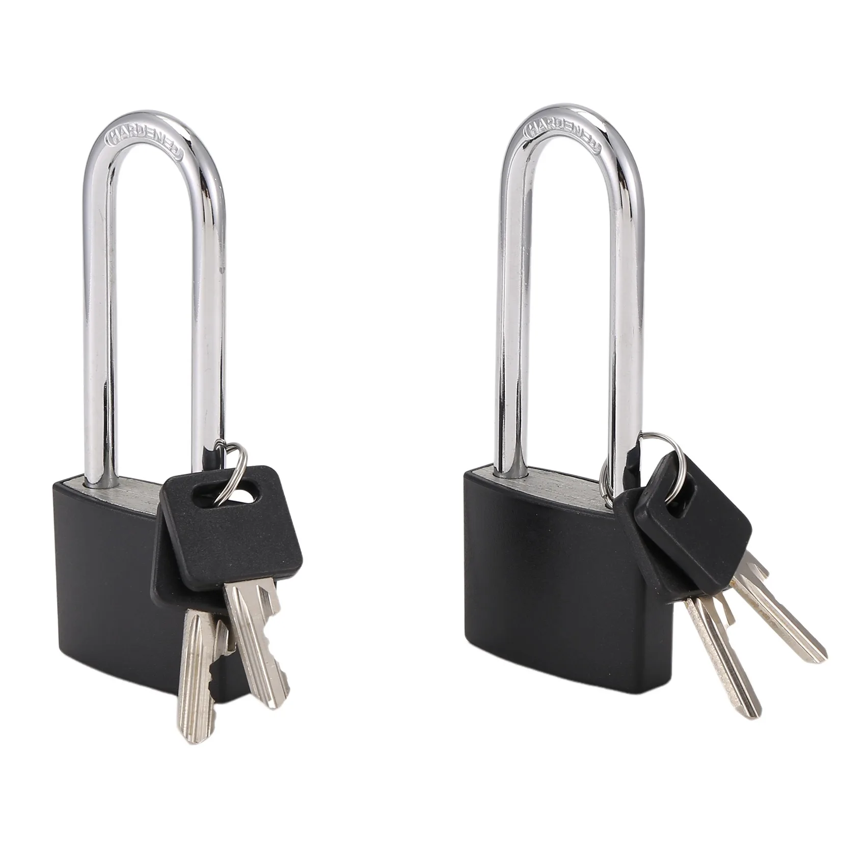 AA94-Locker Set Key Padlock, Shackle Outdoor Waterproof Lock Service With Key For Sheds, Gates, Fences, Hasp Storage,2Pcs