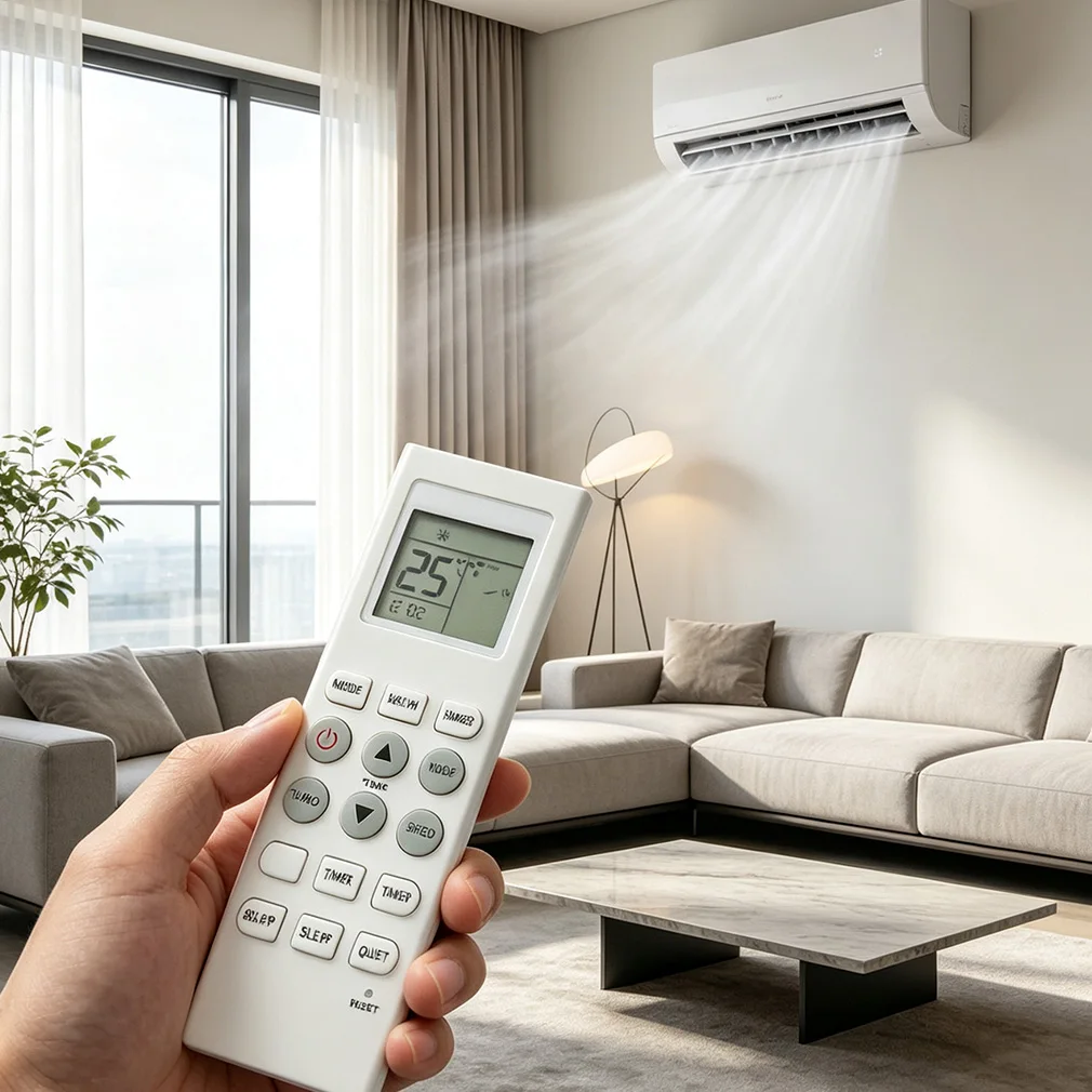 KKG7B-C1 Air Conditioner Controller Replacement Air Conditioning AC Remote Control For CHANGHONG, FINIX, SUMIKURA, Neoaire