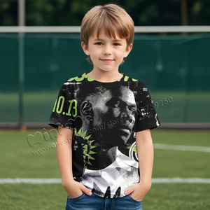 ريال مدريد قمصان مطبوعة ثلاثية الأبعاد للأطفال ملابس أولاد ملابس بنات ملابس الهيكل رونالدو ستيتش ميسي 2024 أعلى 10 مبيعات لحاف بنفيكا - رقم 7