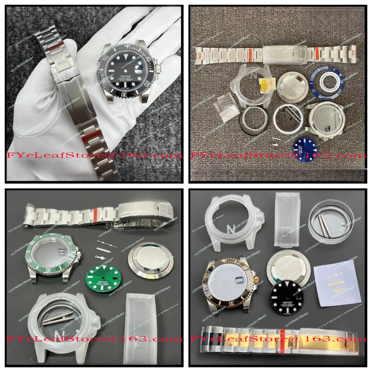 

Finished Watch Accessories Case 2824 2836 3135 Movement 904 Steel Case Cover
