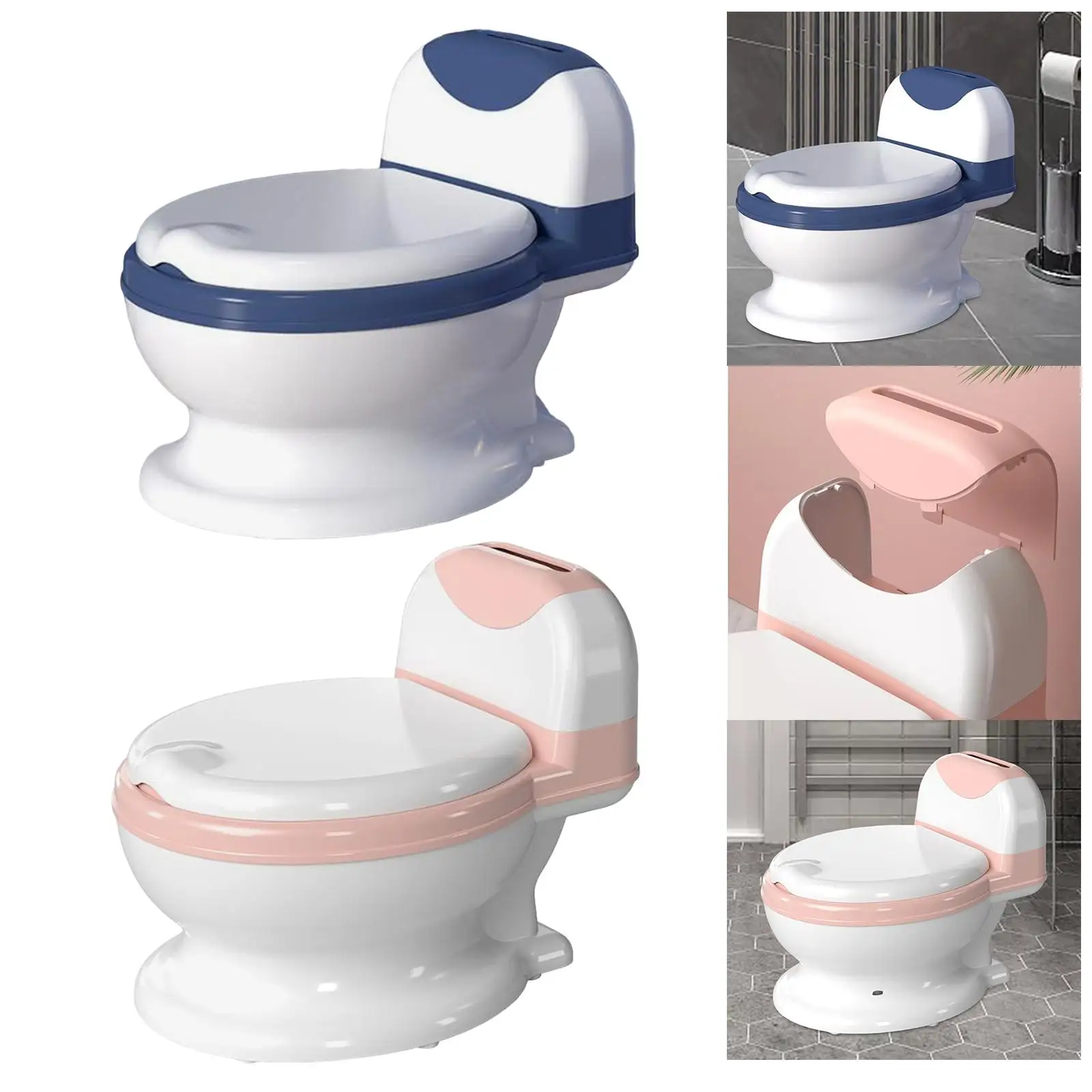 Toilet Training Potty Potty Easy to Cleanup Pu Seat Ring Compact Size Training Transition Potty Seat for Girls Boys Baby