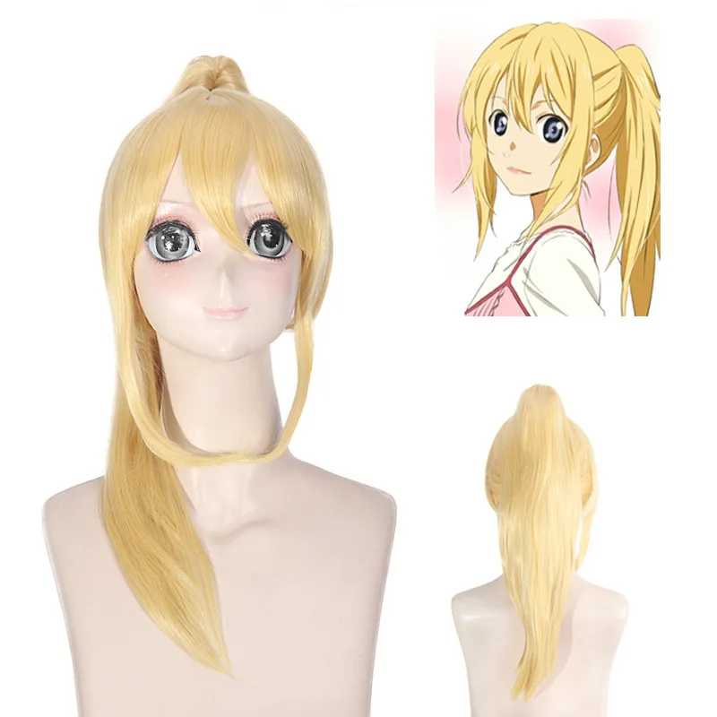 

Synthetic Ponytail Clip in Cosplay Wig Long Wavy Blonde Heat Resistant Fiber for Party Daily Wear