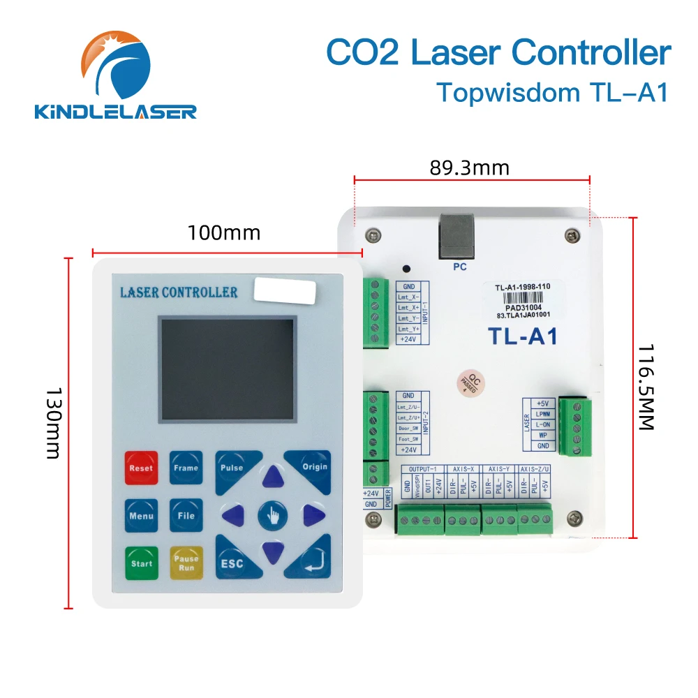 Topwisdom TL-A1 Laser Controller System for Co2 Laser Engraving Cutting Machine K40 Laser 3020 6040 Replace Ruida Leetro Trocen