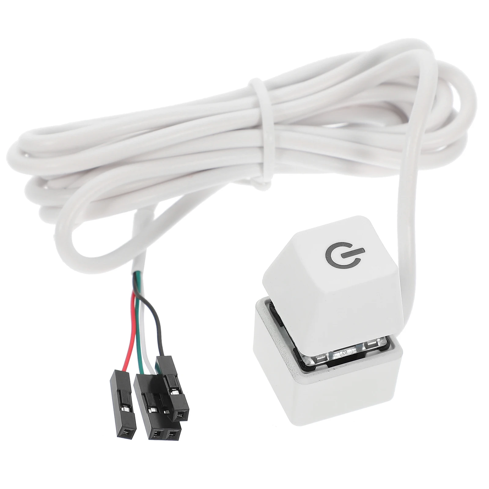 Robuster PC-Netzschalter mit Kupferkern, langes Kabel, Desktop-Computer-Host-Taste, einfache Installation, Büro, Heimgebrauch, Internetcafé, kompatibel