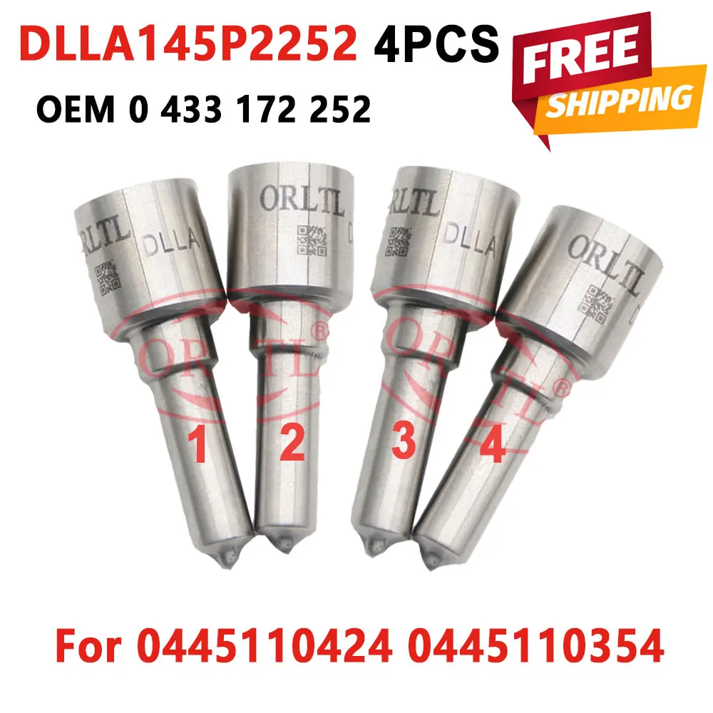 DLLA145P2252 ORLTL Common Rail Diesel Fuel Nozzle DLLA 145P 2252 145p2252 0433172252 for Injector 0 445 110 424 0 445 110 354