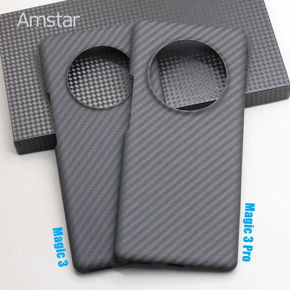 Amstar Pure Carbon Fiber Case for Honor Magic 3 Pro Plus Ultra-thin Anti-drop Business Aramid Fiber Case for Honor Magic 3 Pro