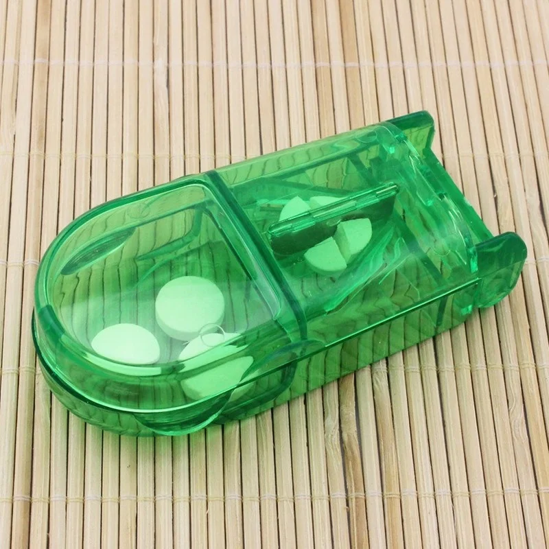 1pc Pill Cutter Medicine Cutter Medicine Split Medicine Box Portable Medicine Portable Small Medicine Box Health Care Pills Case