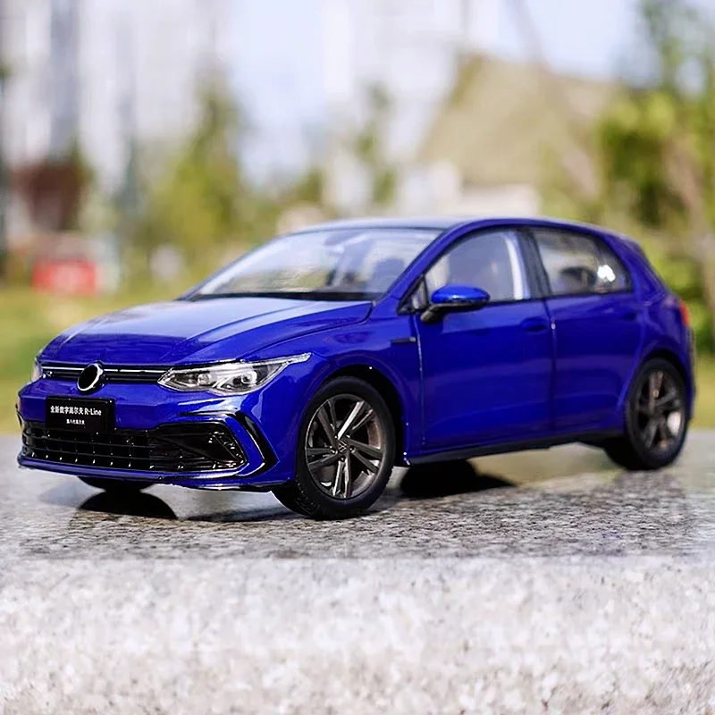 1/18 Golf R-Line 8 Generation Vehicle Diecast Alloy Car Model High Simitation Ornaments Boy Gift Toys Collection