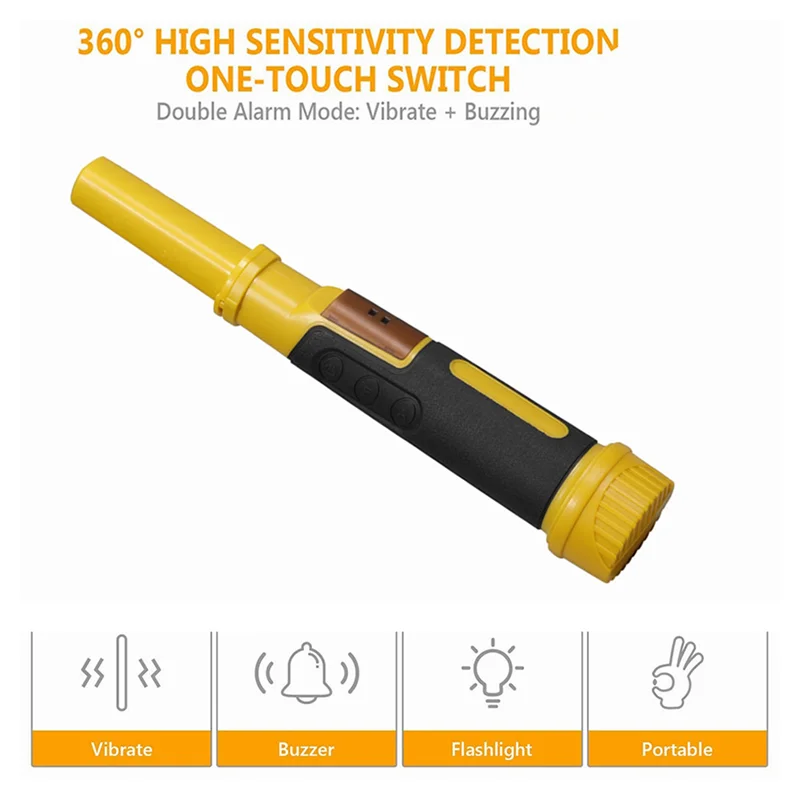 【Necessity】2X 2 In 1 Underwater Metal Detector Pulse Pinpointer Diving Treasure Waterproof Metal Detector Handheld Metal Finder