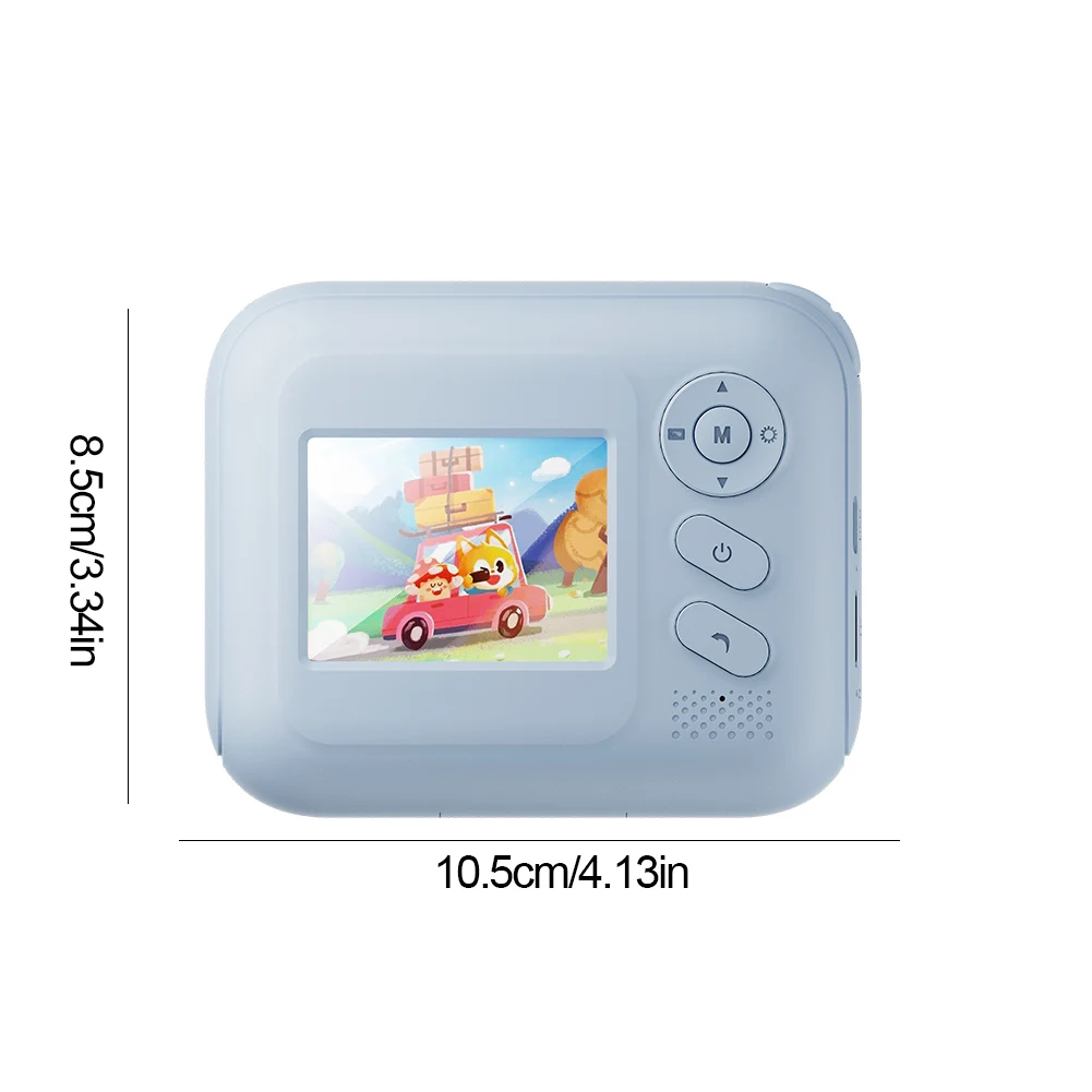 1080P камера с мгновенной печатью, 1300 мАч, цифровая видеокамера с зарядкой типа C, портативная цифровая камера для девочек и мальчиков, подарки на день рождения