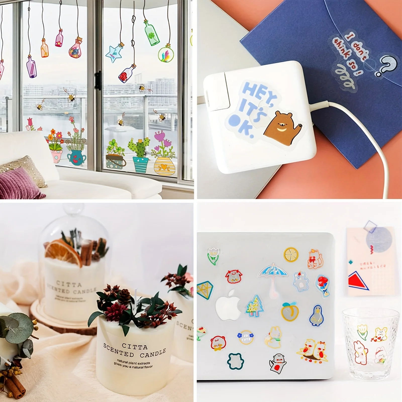 A4 Size Transparent Non-waterproof - Printable Vinyl Sticker Paper Self-Adhesive Inkjet Compatible Tear-Resistant Labeling Paper