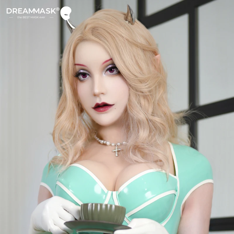 

Силиконовый головной убор COS для мужчин и женщин, красивые женщины, Xunji, сексуальный, Маргарет, красота