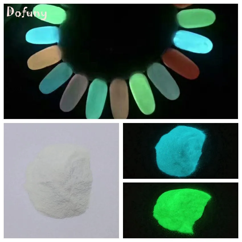 Poudre lumineuse scintillante pour ongles, Pigment Fluorescent phosphorescent pour Nail Art, décoration de vernis