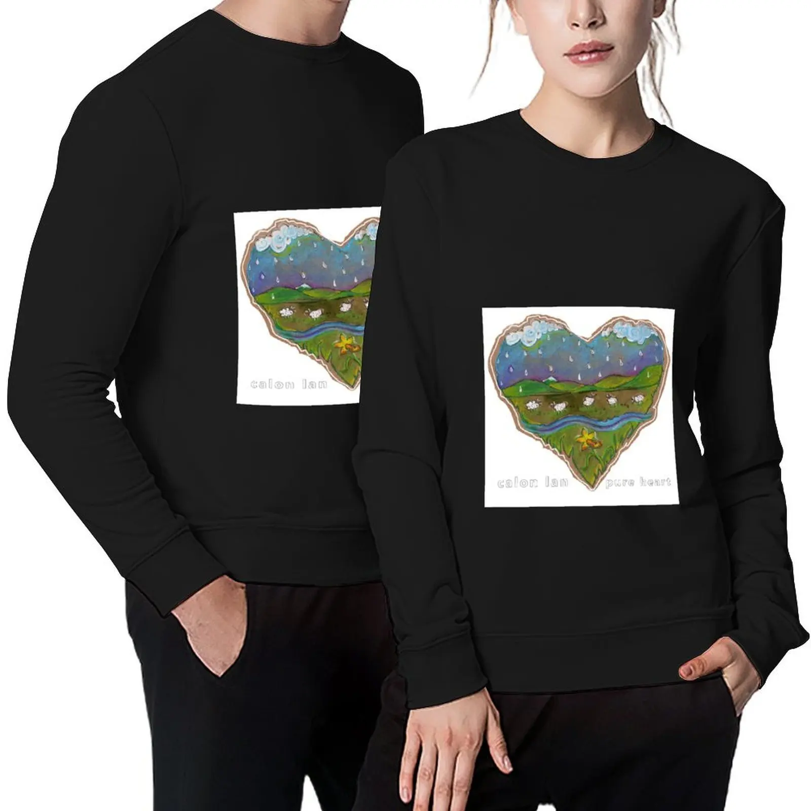 

Calon Lan - pure heart- cymraeg welsh Tshirt Pullover graphic t shirts men men's clothes sweatshirt men