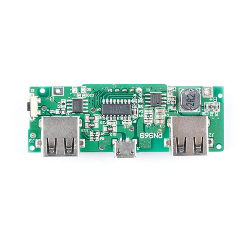 10PCS LED Dual USB 5V 2.4A MicroType-C USB MobilePowerBank18650 Charging Module Lithium Battery Charger Board Circuit Protection