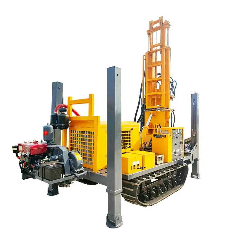 معدات آلة بئر أرضية هوائية مخصصة محمولة 200 متر جهاز حفر آبار المياه بفتحة عميقة