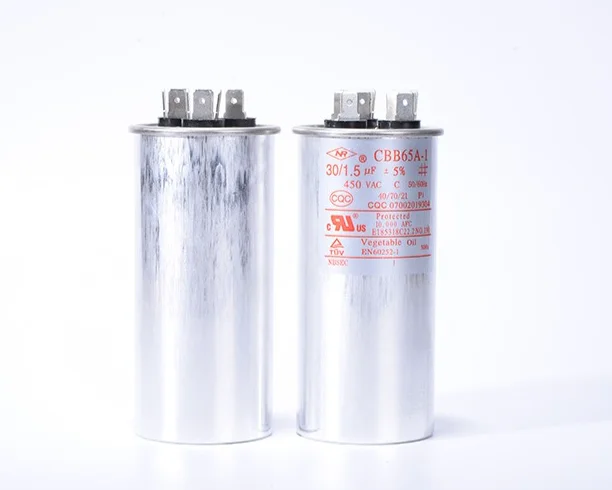 CBB65 25+1.5UF 450V Capacitor Air conditioner capacitor