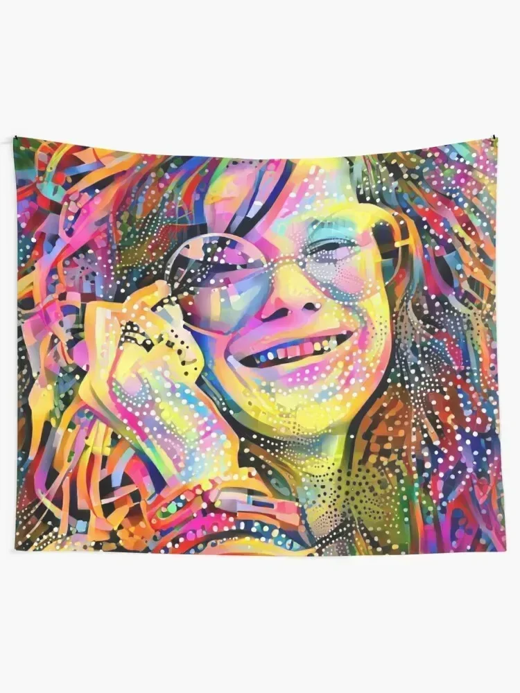 Janice Joplin Tapestry Wall Decor Hanging Funny Room Decor For Girls Kawaii Room Decor Tapestry