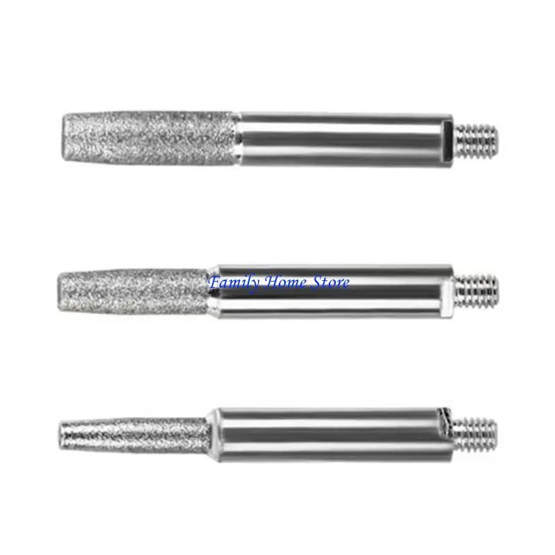 

P0uf 3pcs Diamond Coverted Cylindrical Burr 4/5/6 мм точилка изочину