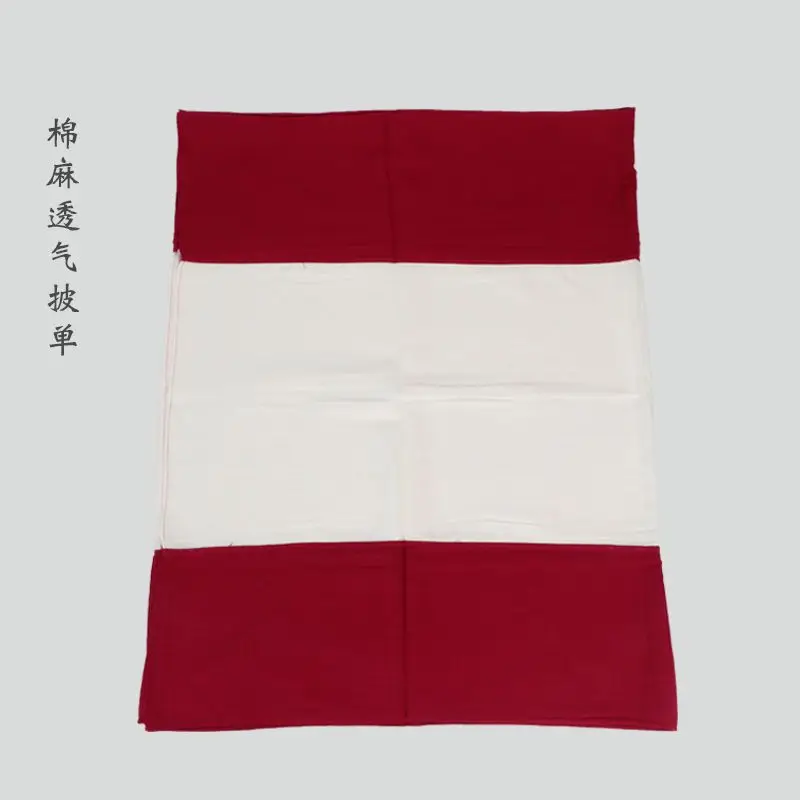 Temple Guru Yogi Suit Szal Czerwono-biały antyczny płaszcz