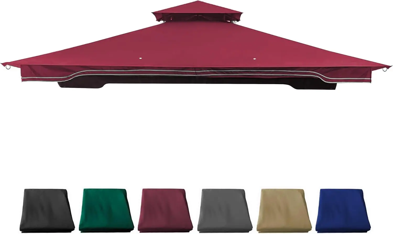 

Сменный тент для беседки Regency II 10 x 12 футов (бордовый)